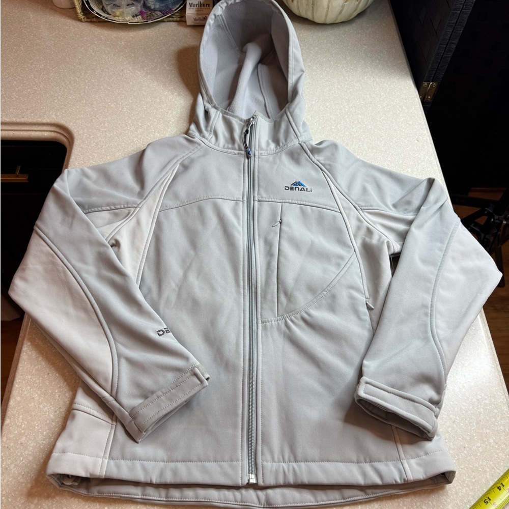 Denali Gray Softshell Jacket with Hood size S